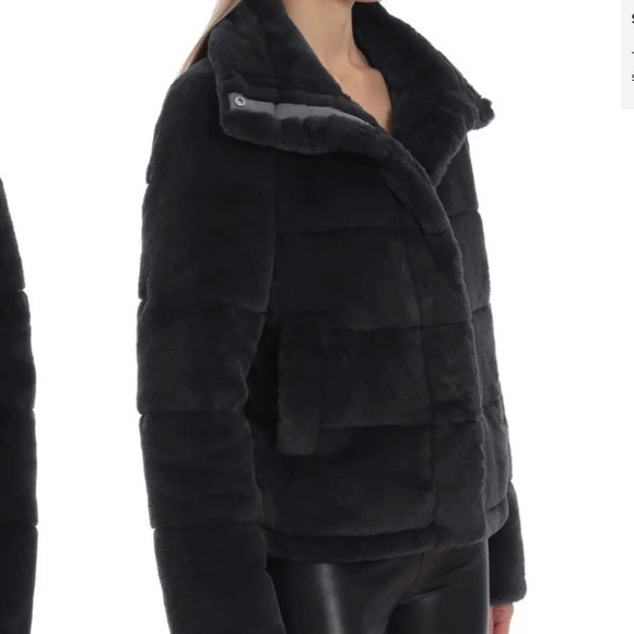Avec Les Filles Faux Fur Puffer Jacket in Olive Nordstrom - Picture 3 of 4
